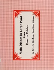 Front cover of Main Dishes in Large Print by B. Bingham