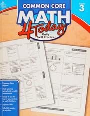 Cover of Carson Dellosa Common Core Math 4 Today Workbook—Reproducible 3rd Grade Math Workbook, Place Value, Geometry, Algebra Practice, Classroom or Homeschool Curriculum by Erin McCarthy