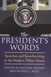 Cover of The president's words by Nelson, Michael