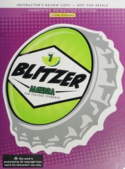 Front cover of Algebra for college students by Robert Blitzer