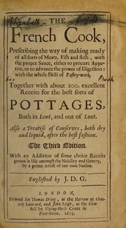 Front cover of The French cook by François Pierre de La Varenne