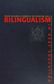 Front cover of Bilingualism in deaf education by Inger Ahlgren