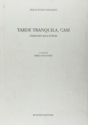 Cover of Tarde tranquila, casi by Antonio Machado