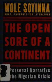 Front cover of The open sore of a continent by Wole Soyinka