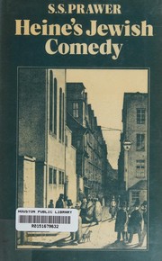 Cover of Heine's Jewish comedy by S. S. Prawer
