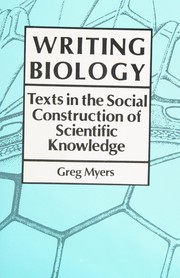 Front cover of Writing biology by Greg Myers