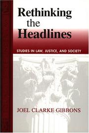 Cover of Rethinking the headlines by Joel Clarke Gibbons