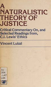 Cover of A naturalistic theory of justice by Vincent Luizzi