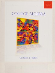 Front cover of College algebra by R. David Gustafson