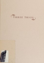Cover of Three trios by Judith Hall