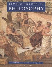 Front cover of Living issues in philosophy by Harold H. Titus