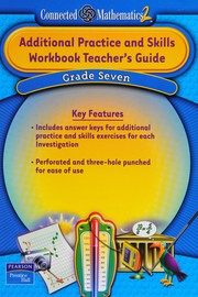Front cover of Additional Practice and Skills Workbook, Teacher's Guide, for "Connected Mathematics," Grade 7 by Michigan State University (National Science Foundation)