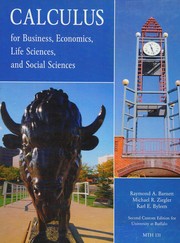 Front cover of Calculus for business, economics, life sciences, and social sciences by Raymond A. Barnett