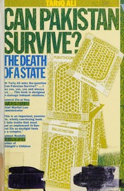 Front cover of Can Pakistan Survive? by Tariq Ali