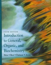 Front cover of Introduction to general, organic, and biochemistry by Morris Hein
