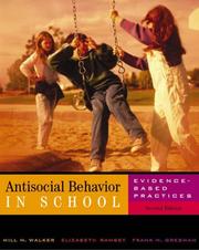 Cover of Antisocial behavior in school by Hill M. Walker