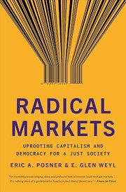 Cover of Radical Markets by Eric A. Posner