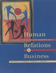 Cover of Human relations in business by Michael G. Aamodt