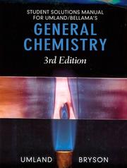 Cover of Student solutions manual for Umland/Bellama's General chemistry by Jean B. Umland