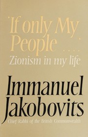 Front cover of If only my people .. by Immanuel Jakobovits