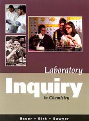 Front cover of Laboratory Inquiry in Chemistry by Richard Bauer