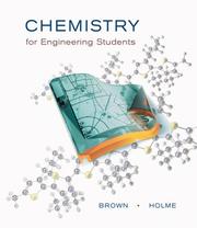 Front cover of Chemistry for engineering students by Larry Brown