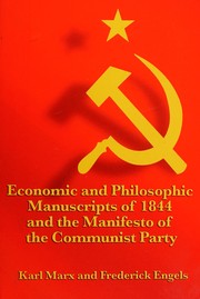 Front cover of Economic and philosophic manuscripts of 1844 and the Manifesto of the Communist Party by Karl Marx