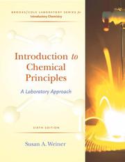 Front cover of Introduction to chemical principles by Susan A. Weiner