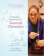 Cover of Lab Experiments for General Chemistry by Toby F. Block