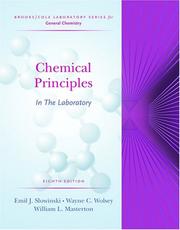 Cover of Chemical principles in the laboratory by Emil J. Slowinski