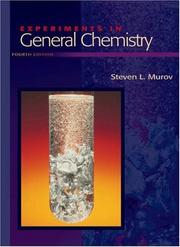 Front cover of Experiments in general chemistry by Steven L. Murov