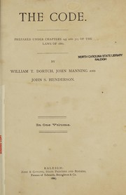 Cover of The code by North Carolina