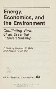 Front cover of Energy, economics, and the environment by Herman E. Daly