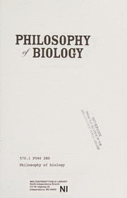 Front cover of Philosophy of biology by Michael Ruse