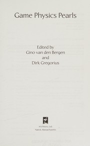 Front cover of Game physics pearls by Gino van den Bergen