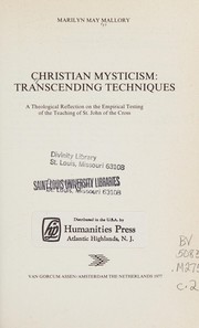 Front cover of Christian mysticism by Marilyn May Mallory