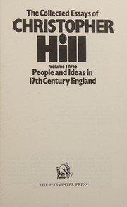 Cover of Collected Essays Vol 3 by Christopher Hill
