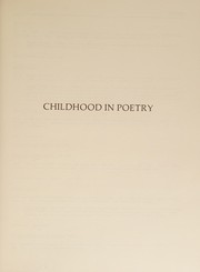 Front cover of Childhood in poetry by John MacKay Shaw