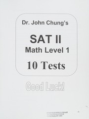 Front cover of Dr. John Chung's SAT II math level 1 by John Chung