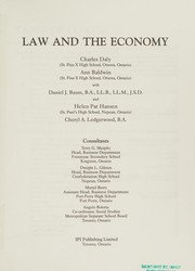 Front cover of Law and the Economy by Daly