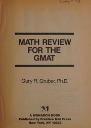 Front cover of Math review for the GMAT by Gary R. Gruber