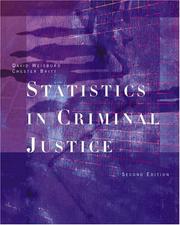 Cover of Statistics in criminal justice by David Weisburd