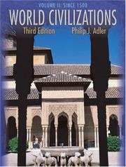 Cover of World Civilizations, Volume II by Philip J. Adler