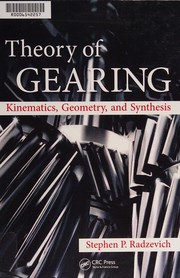 Front cover of Theory of gearing by S. P. Radzevich