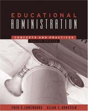 Cover of Educational Administration by Fred C. Lunenburg