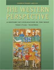Cover of The Western Perspective: Prehistory to the Renaissance, Volume A by Philip V. Cannistraro