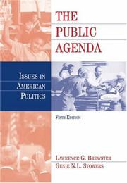 Front cover of The public agenda by Lawrence G. Brewster