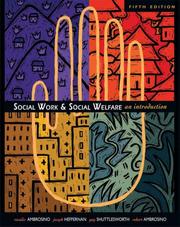 Front cover of Social work and social welfare by Rosalie Ambrosino
