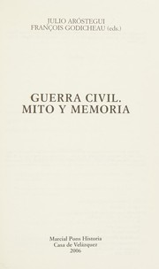 Cover of Guerra civil by Julio Aróstegui