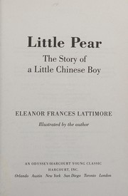 Cover of Little Pear by Eleanor Frances Lattimore